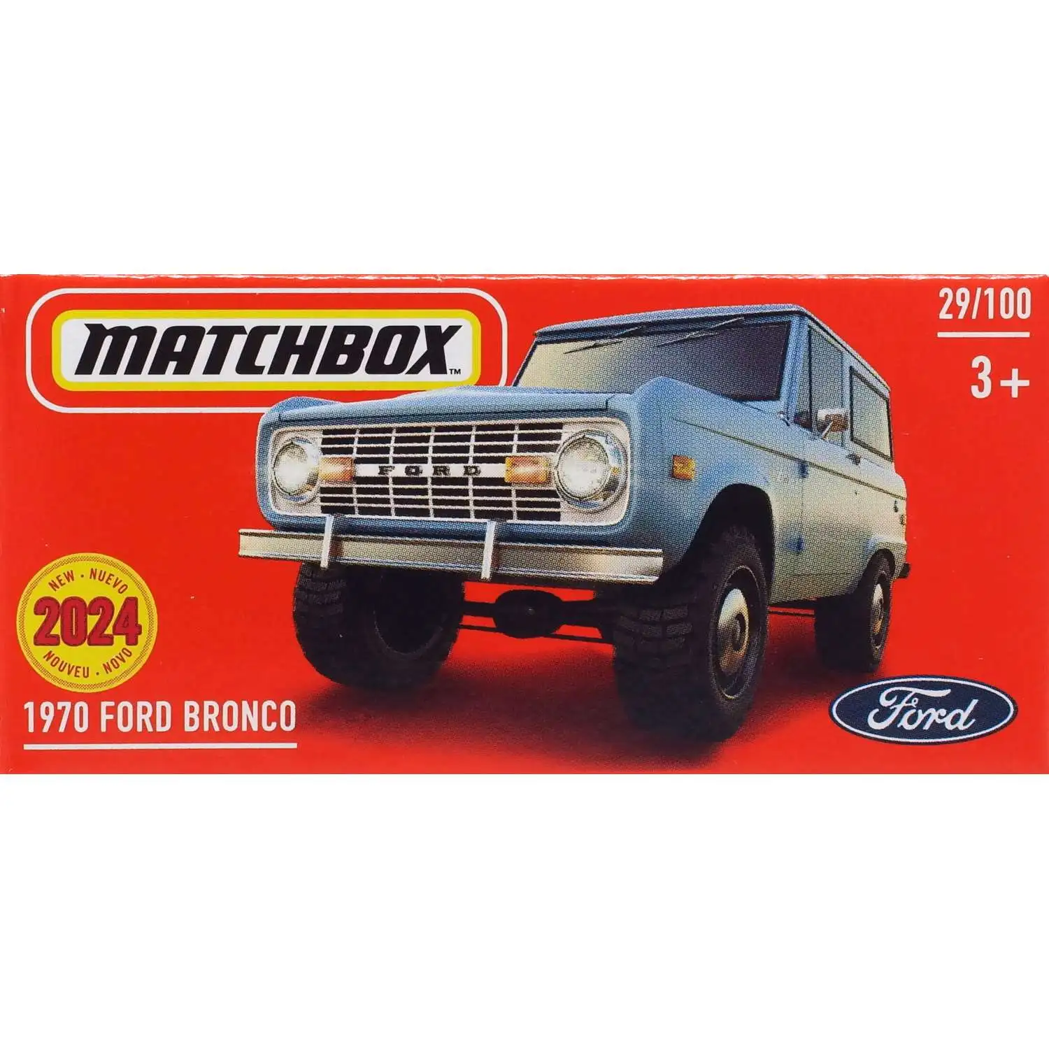ミニカー BoS Ford Bronco 1970 Matchbox 1970 Ford Bronco Diecast Car Boxed Mattel - ToyWiz