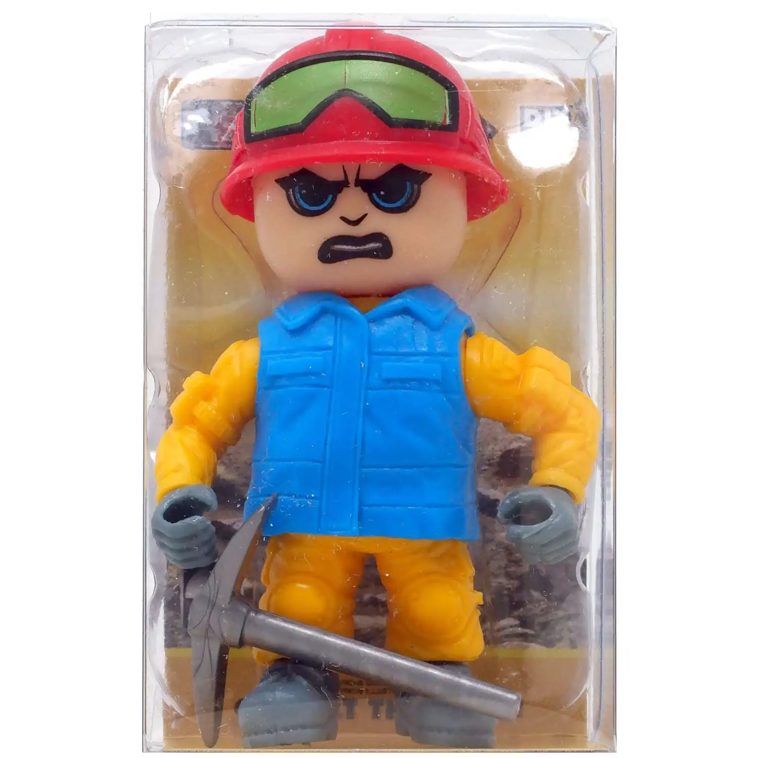 City Builder Little Engineer Construction Worker 3-Inch Figure [with Pickaxe]