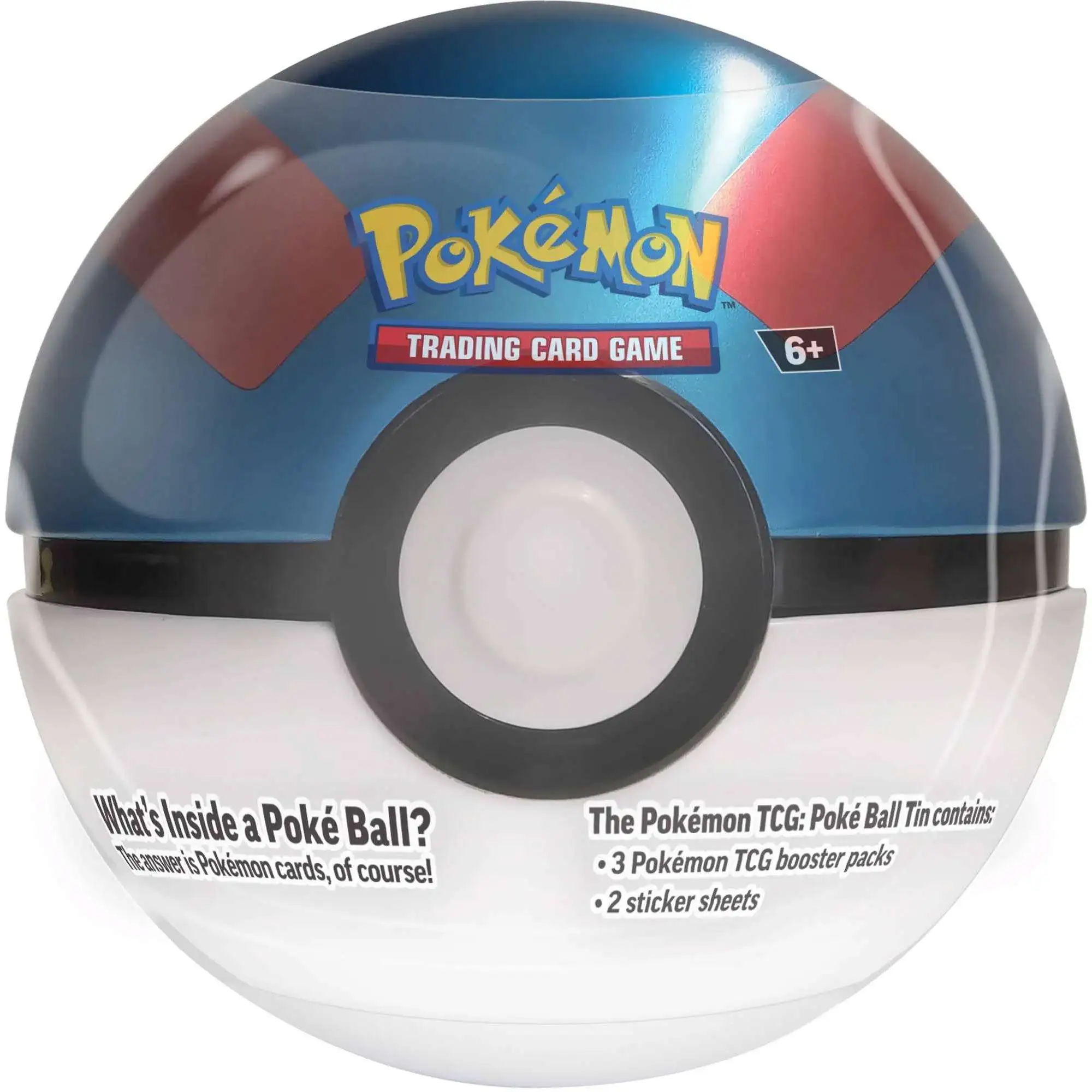 Pokemon 2024 Great Ball Pokeball Tin Set