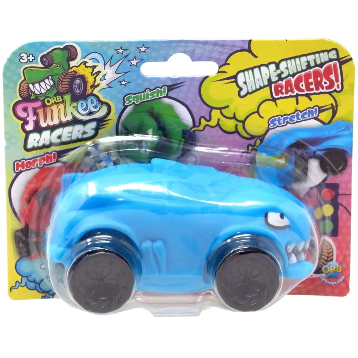 Funkee Shape Shifting Racers! Blue Squishy Vehicle