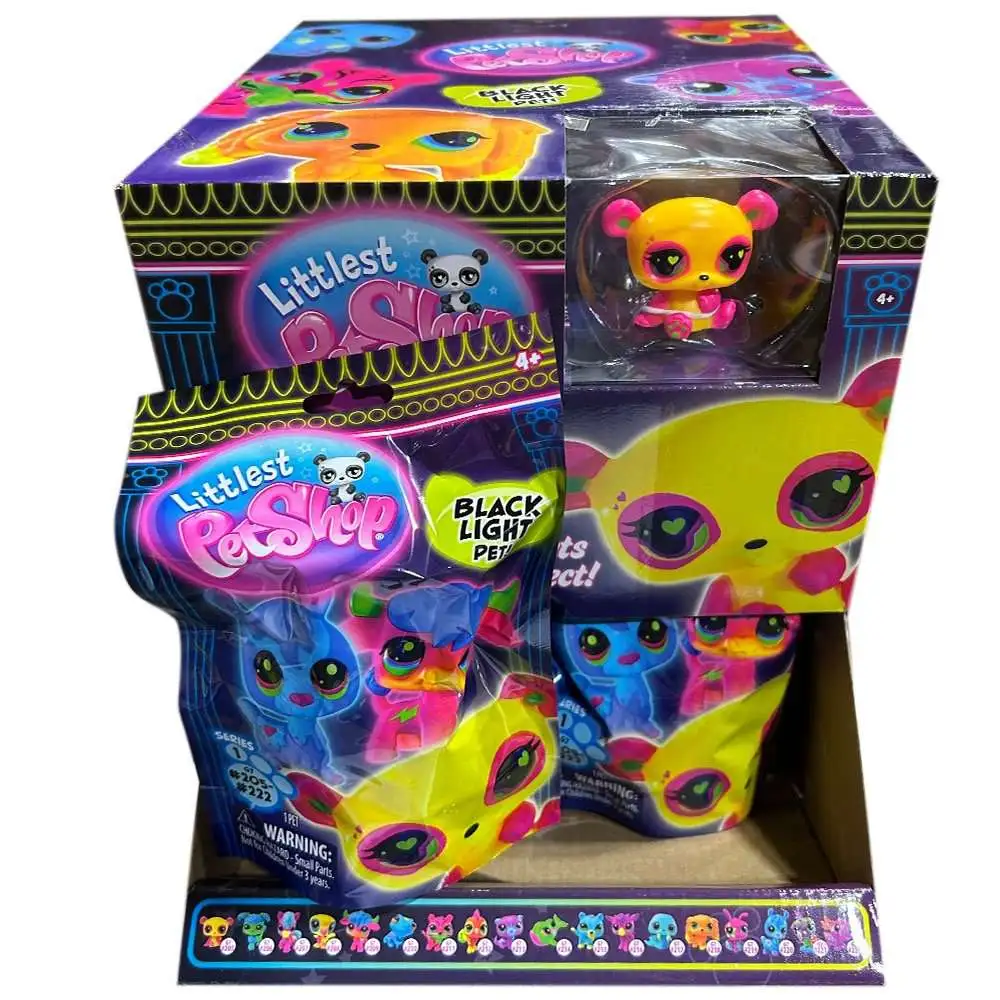 Littlest Pet Shop 2024 Generation 7 Black Light Pets! Mystery Box [24 Packs]