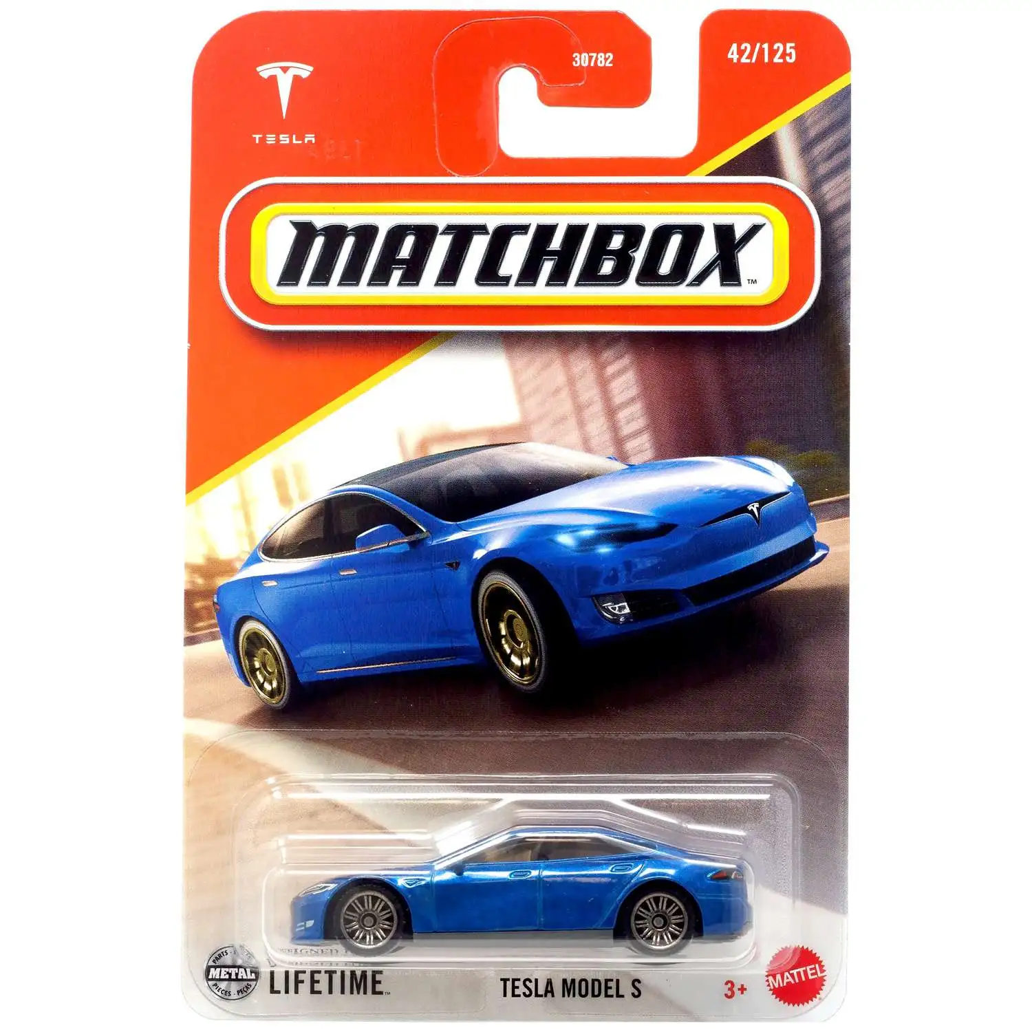 Matchbox Tesla Model S Diecast Car [Blue]