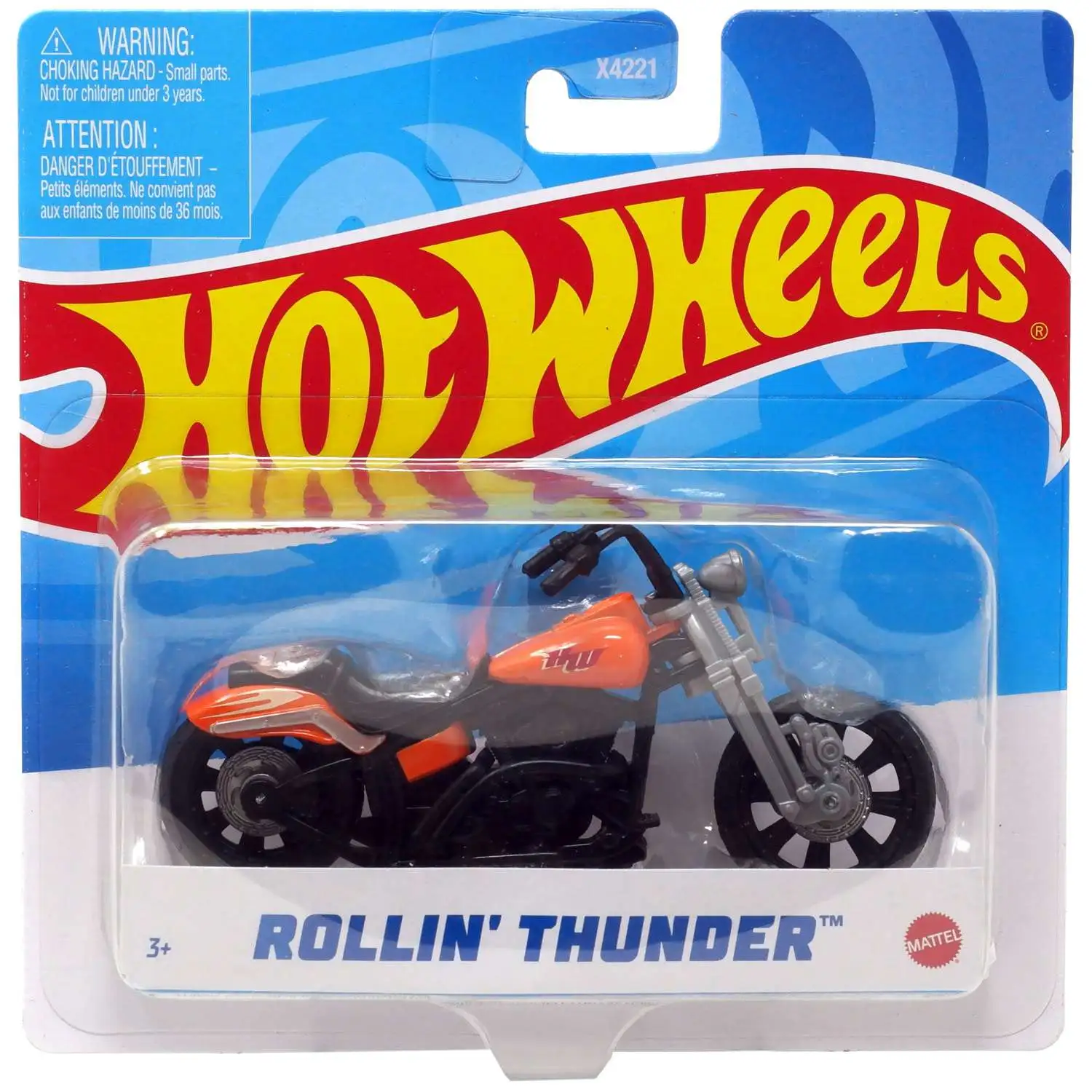 Hot Wheels Rollin' Thunder Diecast Motorcycle [2024]