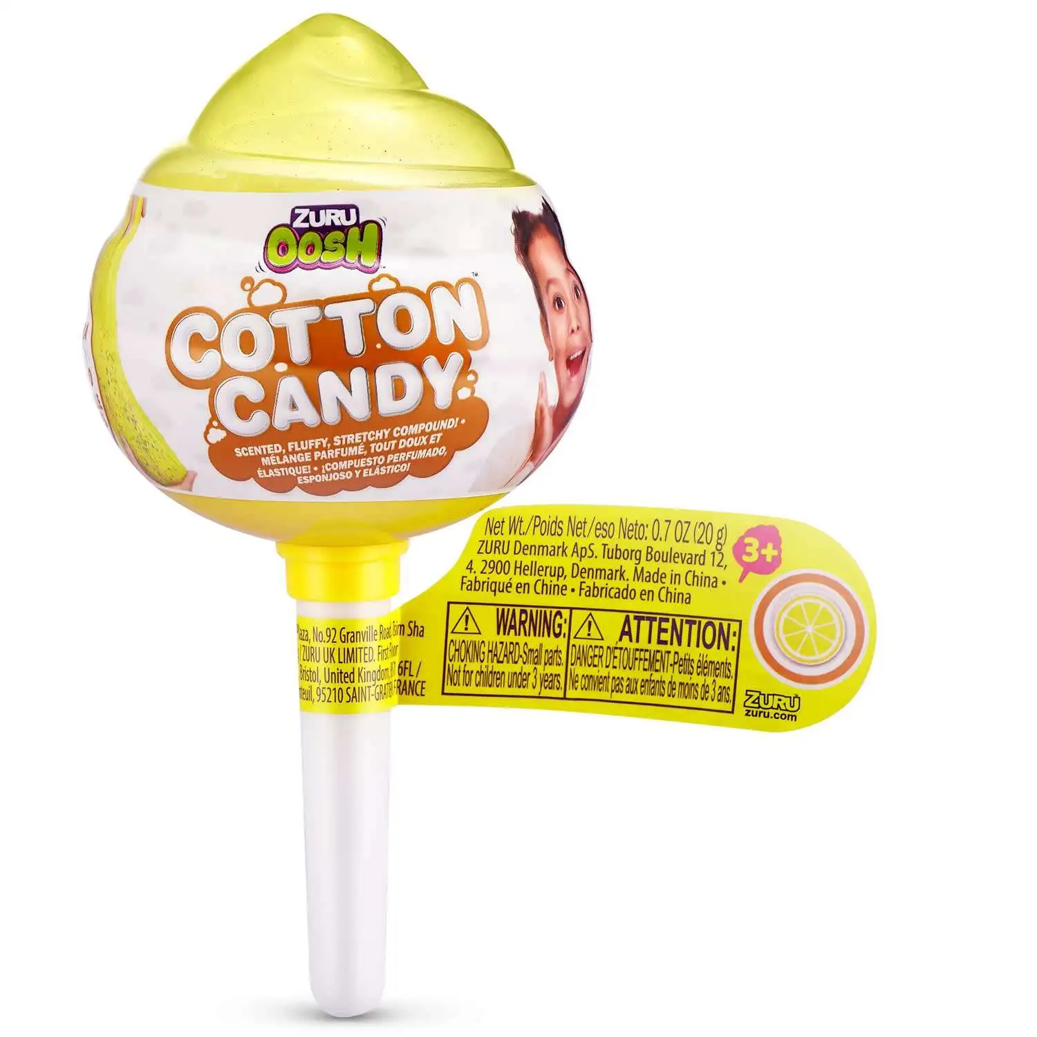 Oosh Cotton Candy Cuties Stretchy Compound MEDIUM Pop YELLOW Mystery Pack