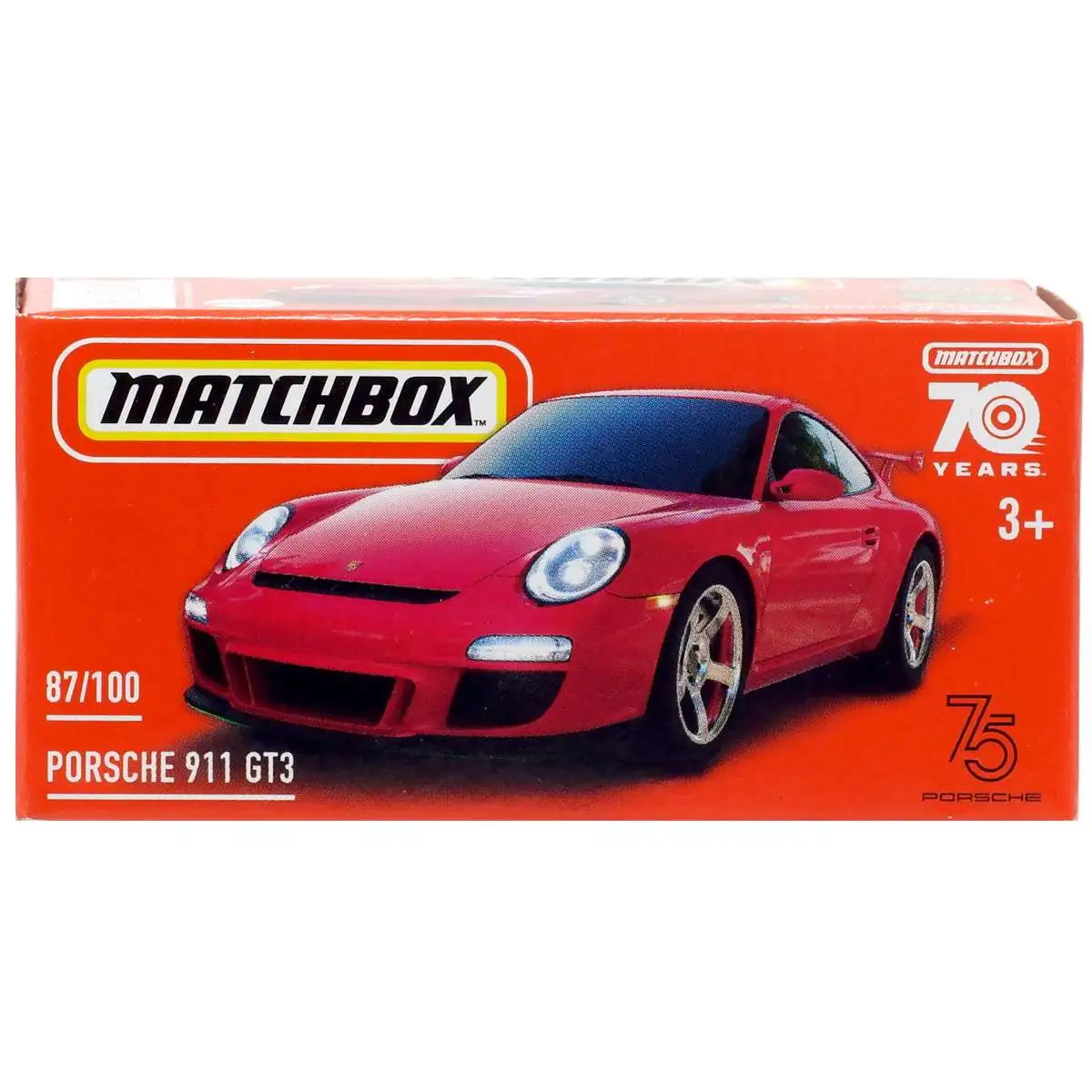 Matchbox 70th Anniversary Porsche 911 GT3 Diecast Car Red