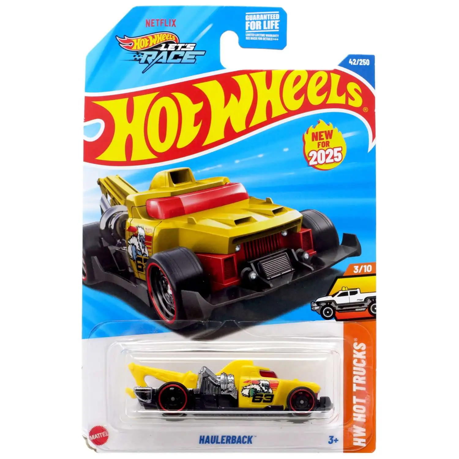 Hot Wheels HW Hot Trucks Haulerback Diecast Car