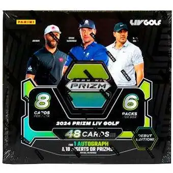 2024 Prizm LIV Golf Trading Card HOBBY Box [6 Packs, 1 Autograph ]
