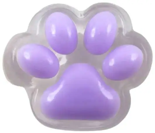 Taba OMG Stickies Animals Paw Print 3.5-Inch Cling Toy [Purple]