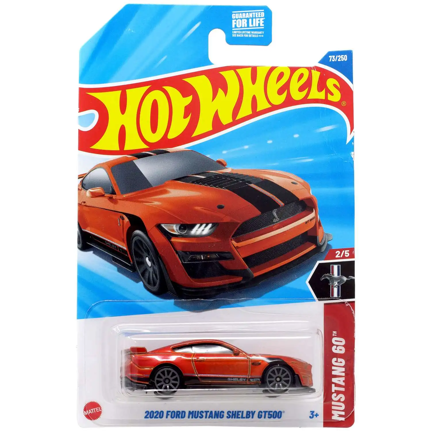 Hot Wheels Mustang 60 2020 Ford Mustang Shelby GT500 Diecast Car