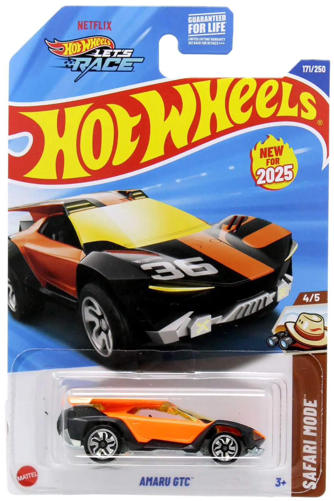 Hot Wheels Safari Mode Amaru GTC Diecast Car