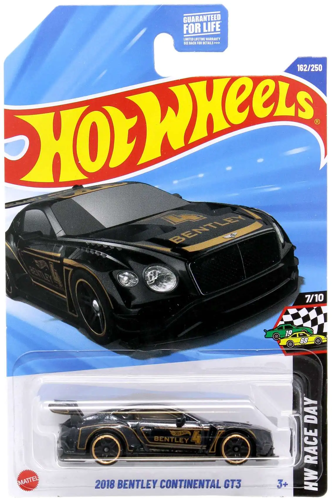 Hot Wheels HW Race Day 2018 Bentley Continental GT3 Diecast Car