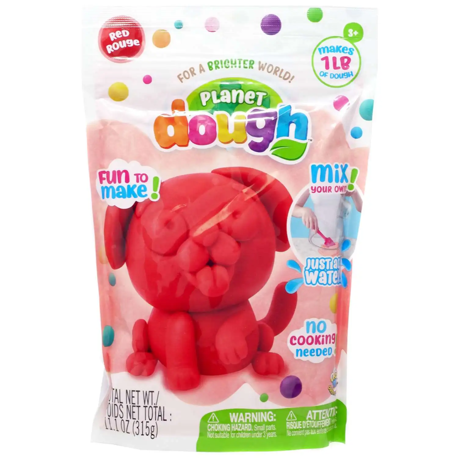 Planet Dough Red 11.1 Oz Pack [Makes 1 Pound of Dough!]
