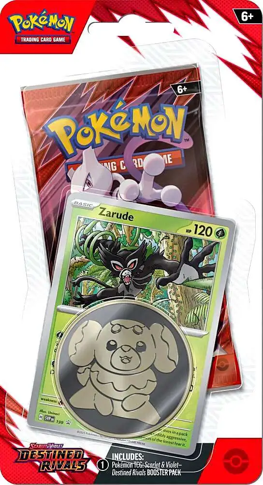 Pokemon Scarlet Violet Destined Rivals Zarude Checklane BLISTER