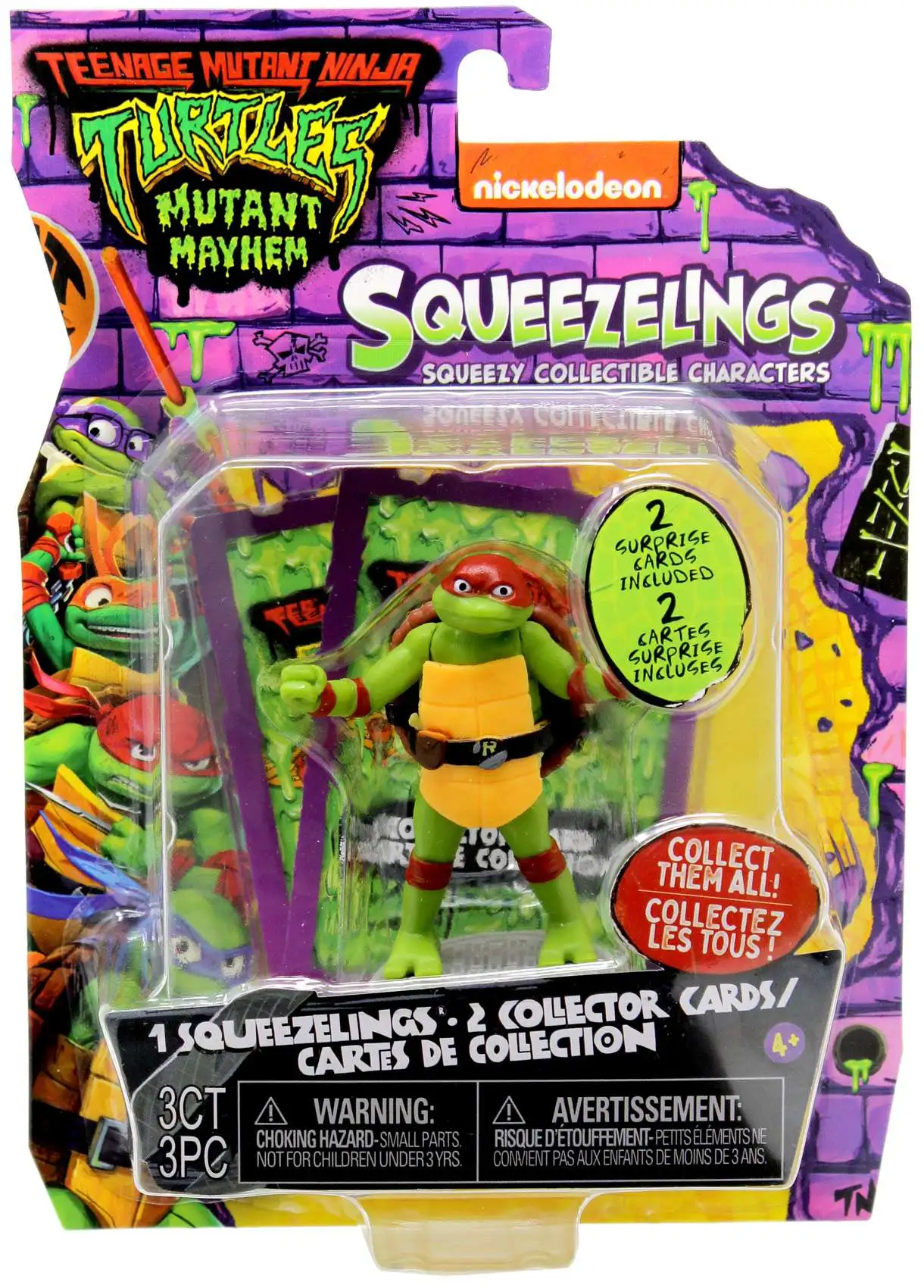Teenage Mutant Ninja Turtles Squeezelings Raphael 3 Squeezy