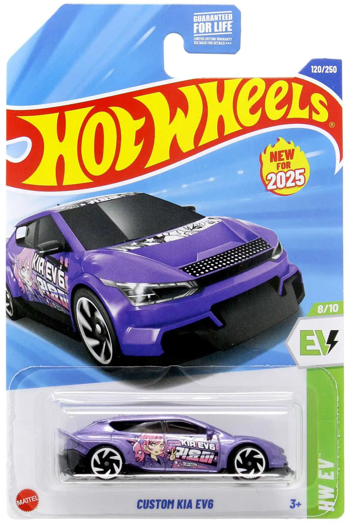 Hot Wheels HW EV Custom Kia EV6 Diecast Car