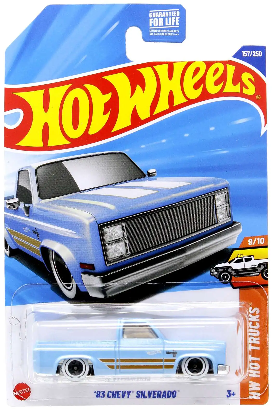 Hot Wheels HW Hot Trucks '83 Chevy Silverado Diecast Car