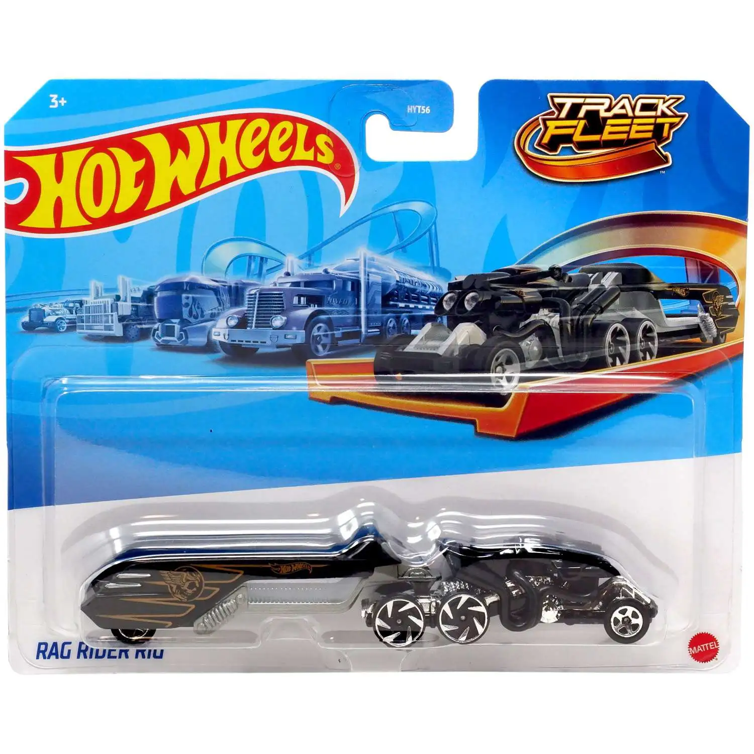 Hot Wheels Track Fleet Rag Rider Rig Die Cast Car