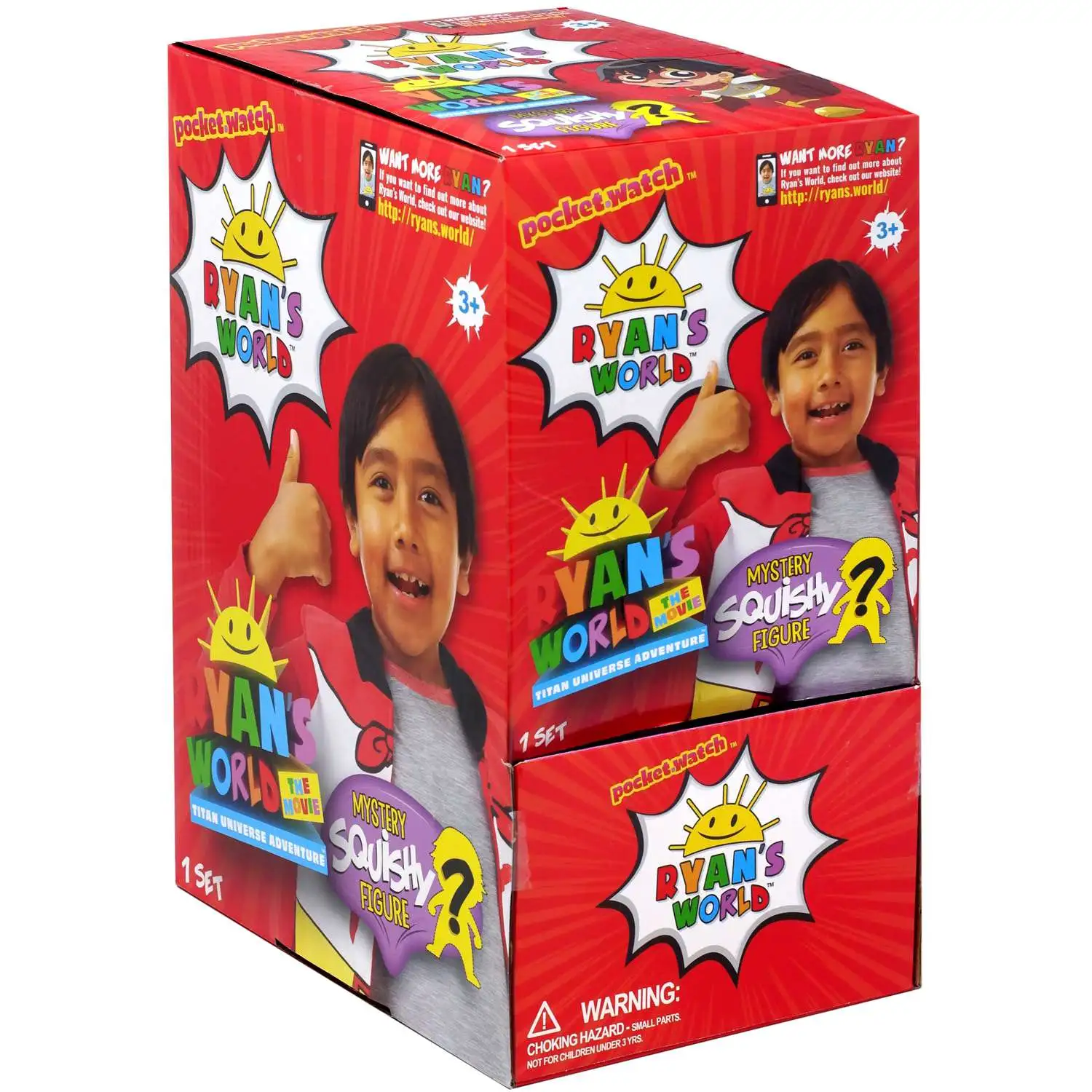 Ryan's World The Movie Titan Universe Adventure Mystery Squishy Figure Mystery Box [24 Pack]