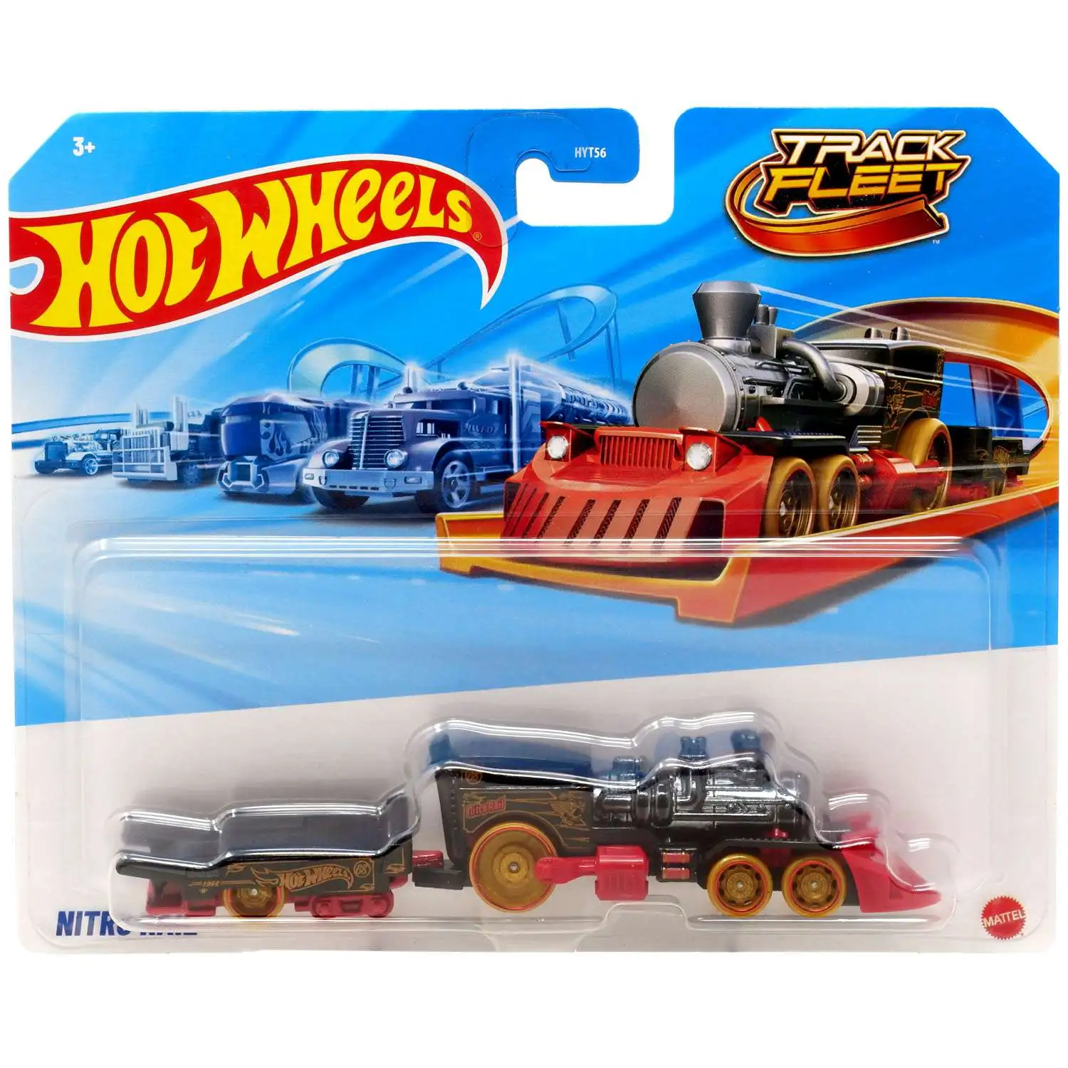 Hot Wheels Track Fleet Nitro Rail Die Cast Car [Black]