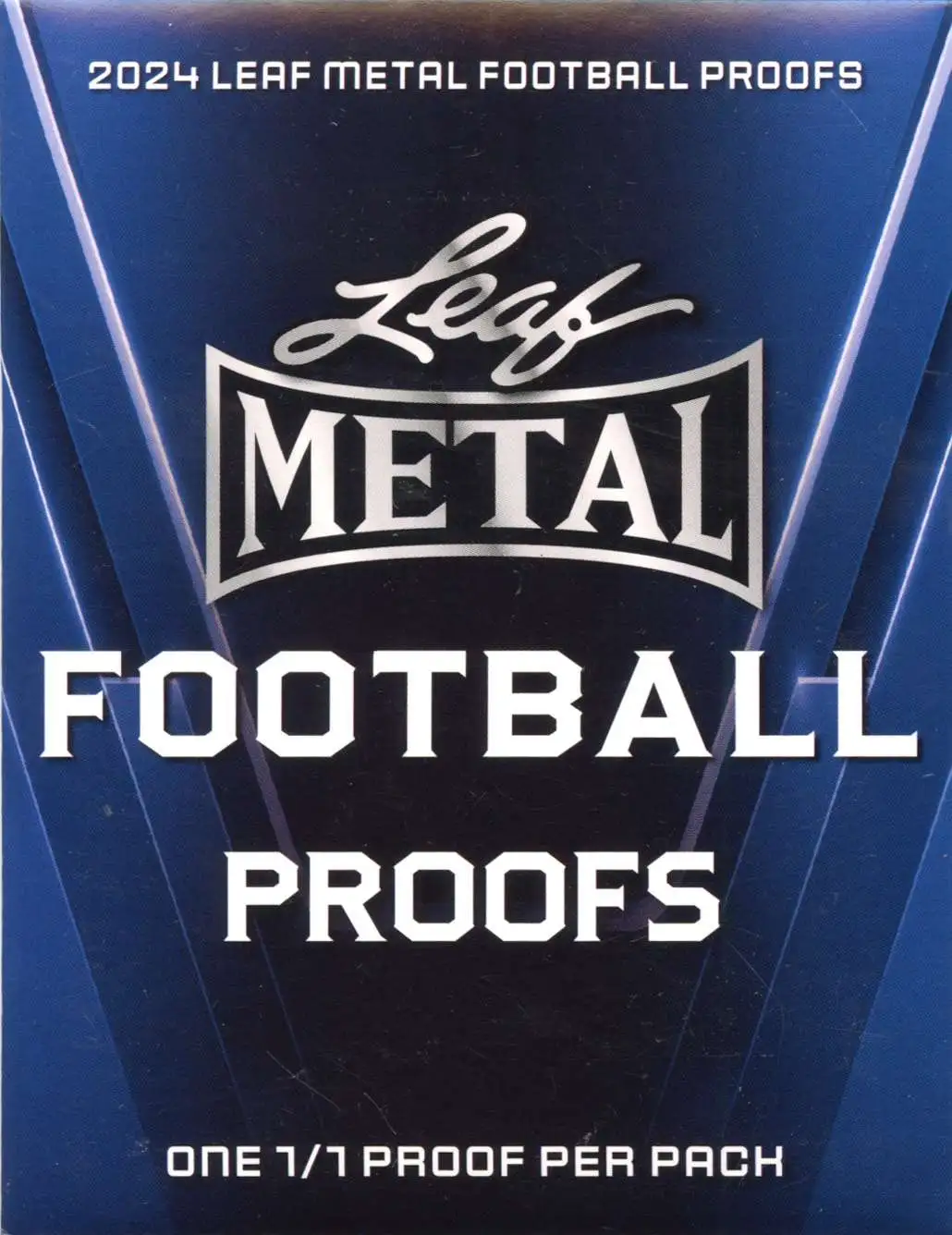 NFL 2024 Leaf Metal Football Proofs Trading Card PROOF Pack [One 1/1 Proof Per Pack]