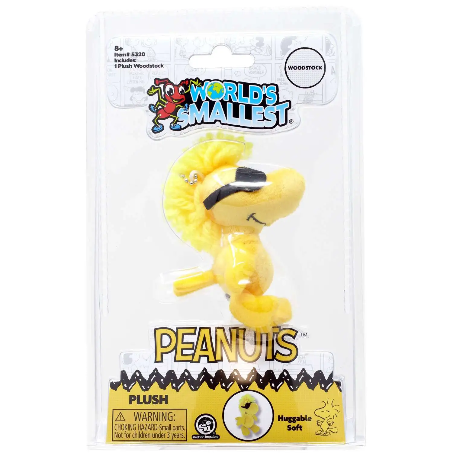 Worlds Smallest Peanuts Woodstock Plush Super Impulse - ToyWiz