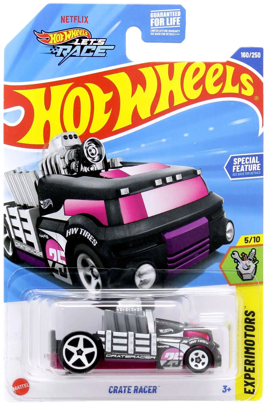 Hot Wheels Experimotors Crate Racer Diecast Car