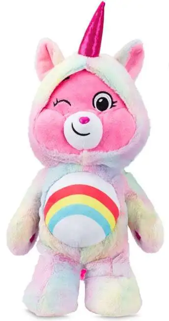 Care Bears Hoodie Cheer Bear Dressed as Unicorn 11-Inch Plush