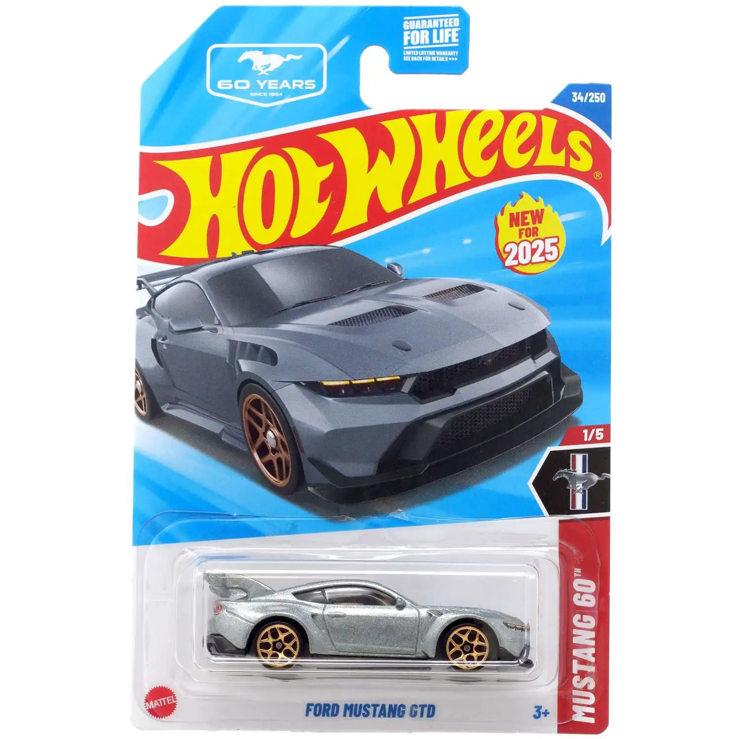 Hot Wheels Mustang 60 Ford Mustang GTD Diecast Car