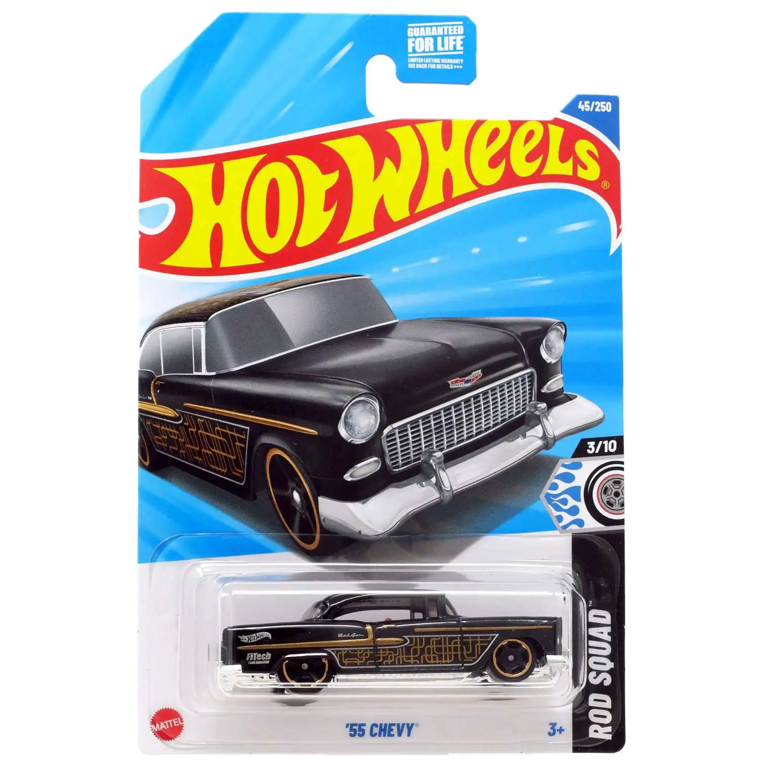 Hot Wheels Rod Squad '55 Chevy Diecast Car