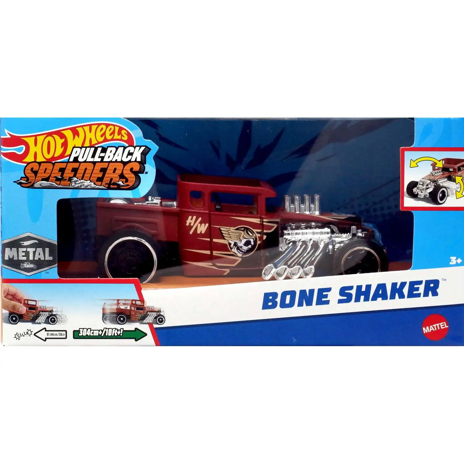 RARE 2013 factory Hot Wheels Bone Shaker Stunt Devils Spin Out Exclusive Car