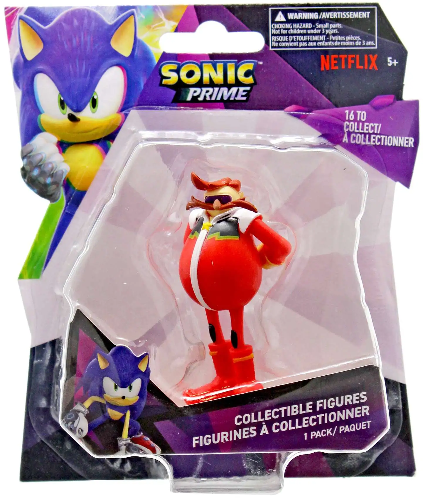 Sonic The Hedgehog Prime Single Packs Dr. Eggman 2.5-Inch Mini Figure [Blister]