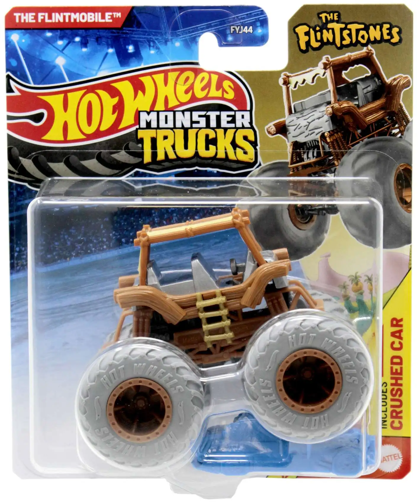 Hot Wheels Monster Trucks The Flintstones The Flintmobile Diecast Car