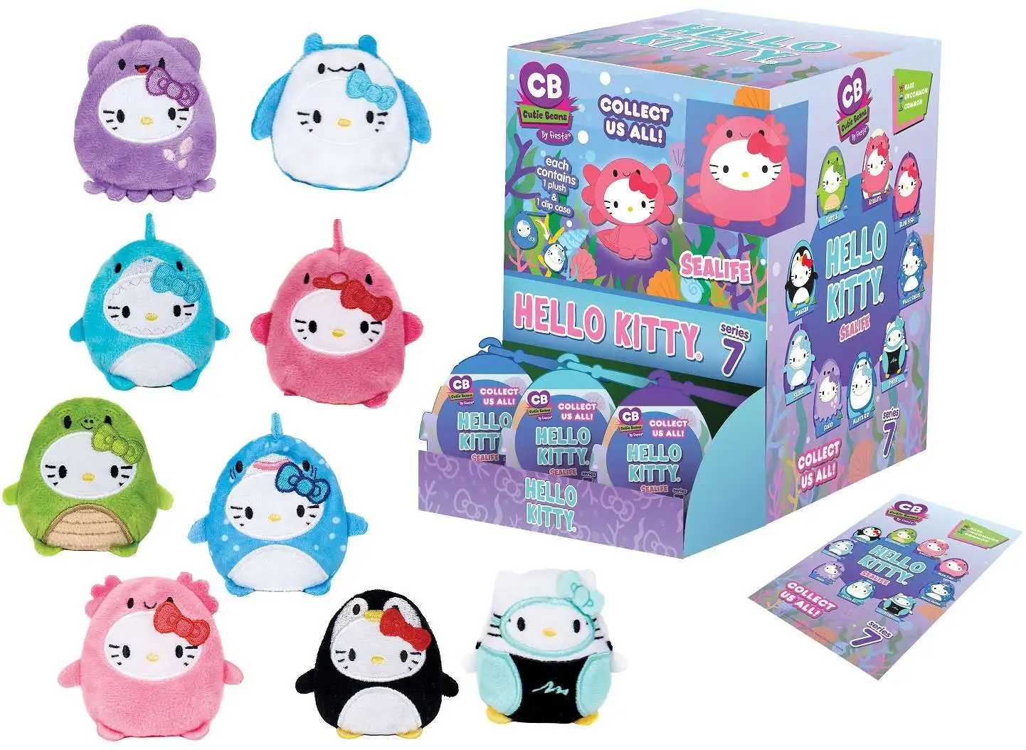 Sanrio Hello Kitty & Friends Series 7 Sea Life Cutie Beans Mystery Box [36 Packs]