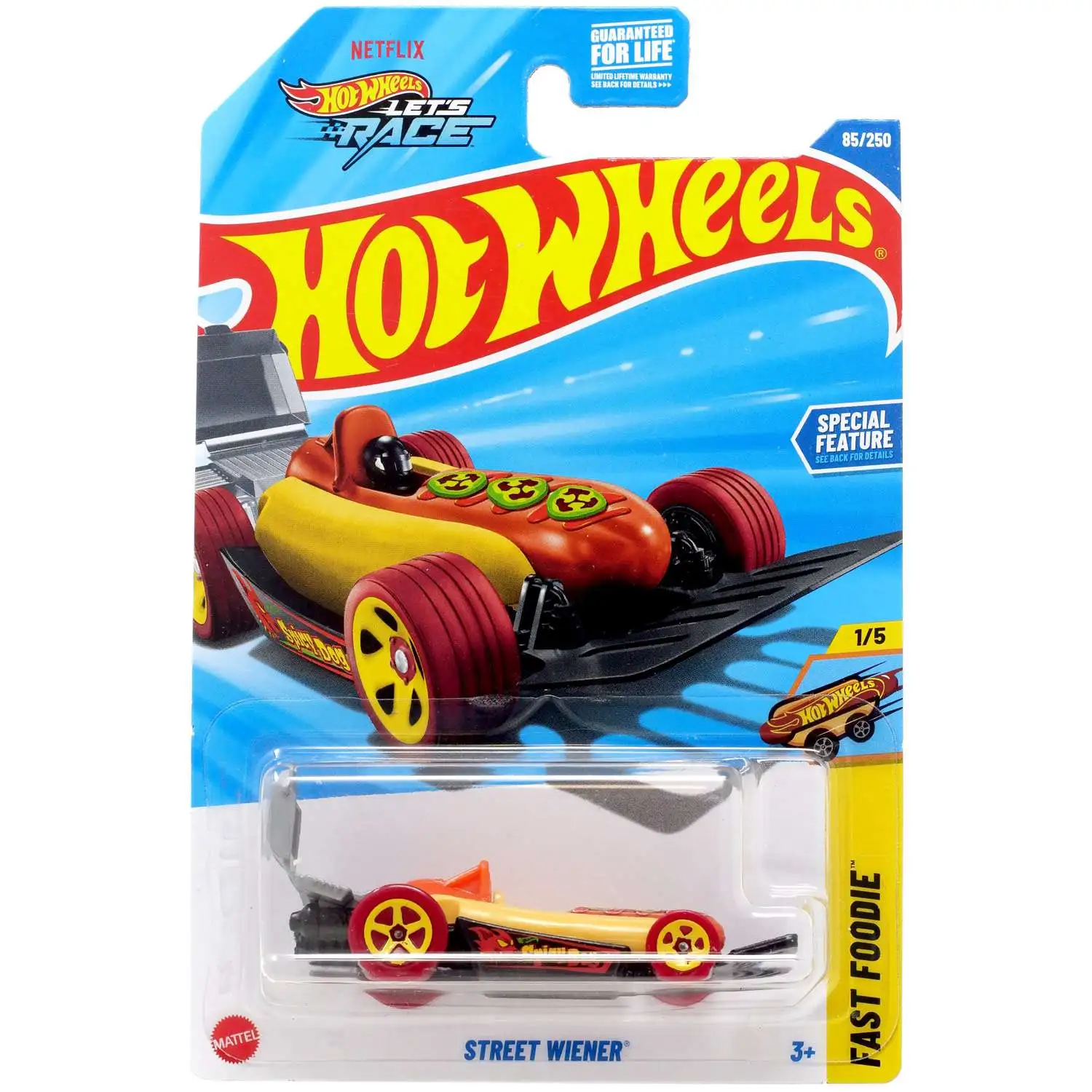 Hot Wheels Fast Foodie Street Wiener Diecast Car