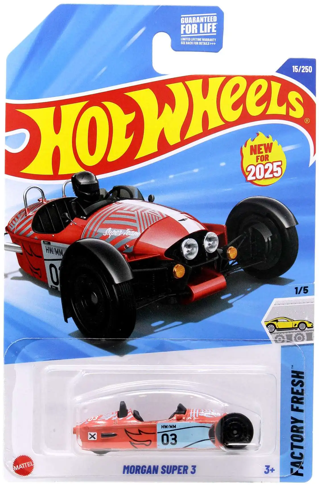 Hot Wheels Factory Fresh Morgan Super 3 164 Diecast Car Orange