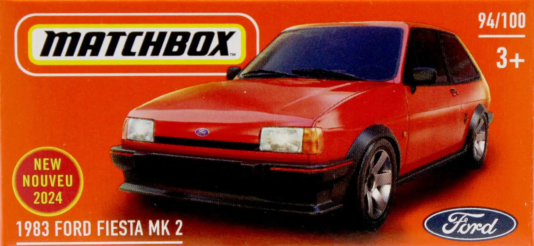 Matchbox 1983 Ford Fiesta Mk2 Diecast Car [Red]