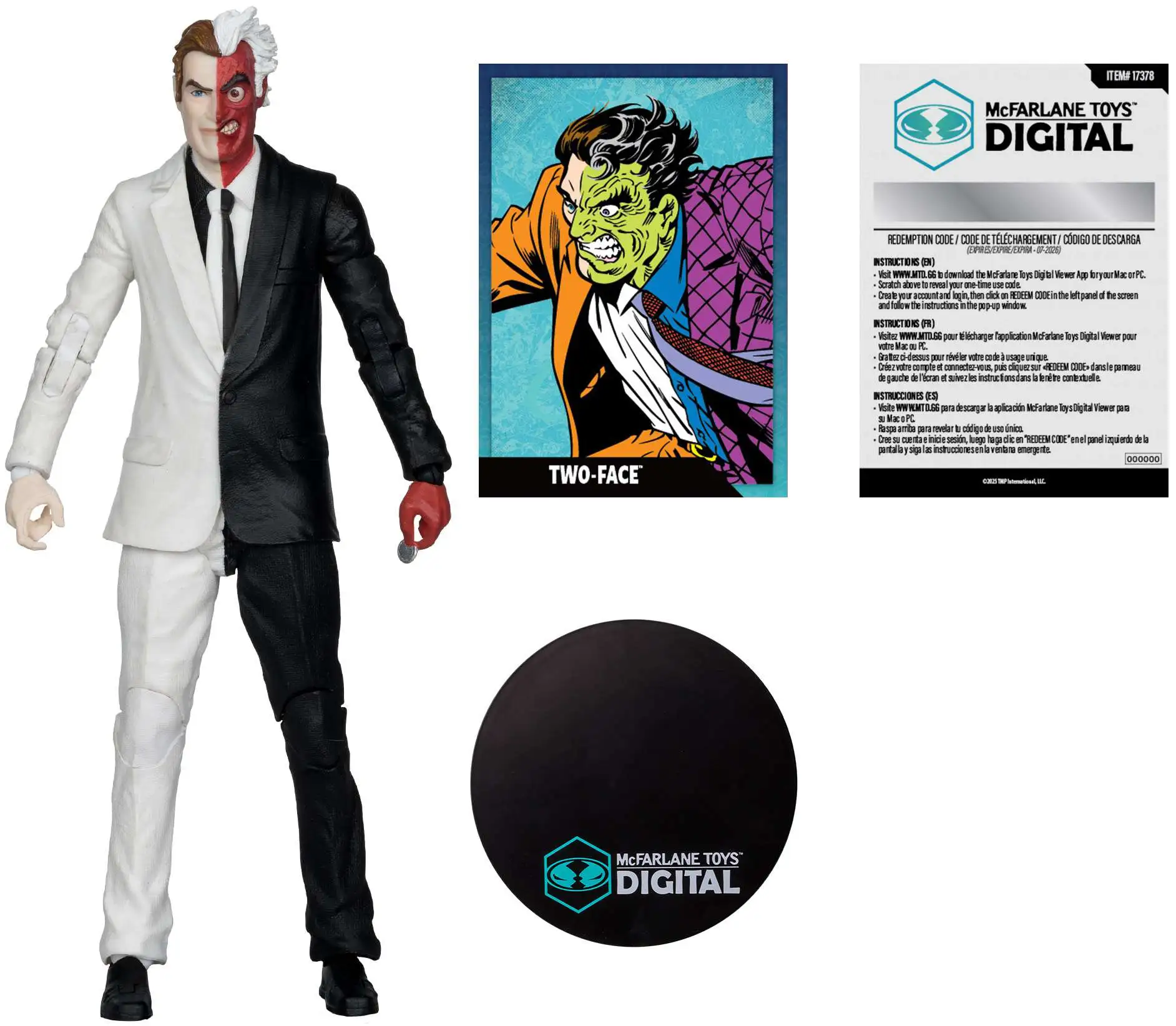 McFarlane Toys DC Direct Two-Face 7 Action Figure The Silver Age