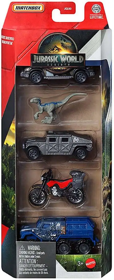 Jurassic World Matchbox Dinosaur Capture Team 164 Die Cast Car