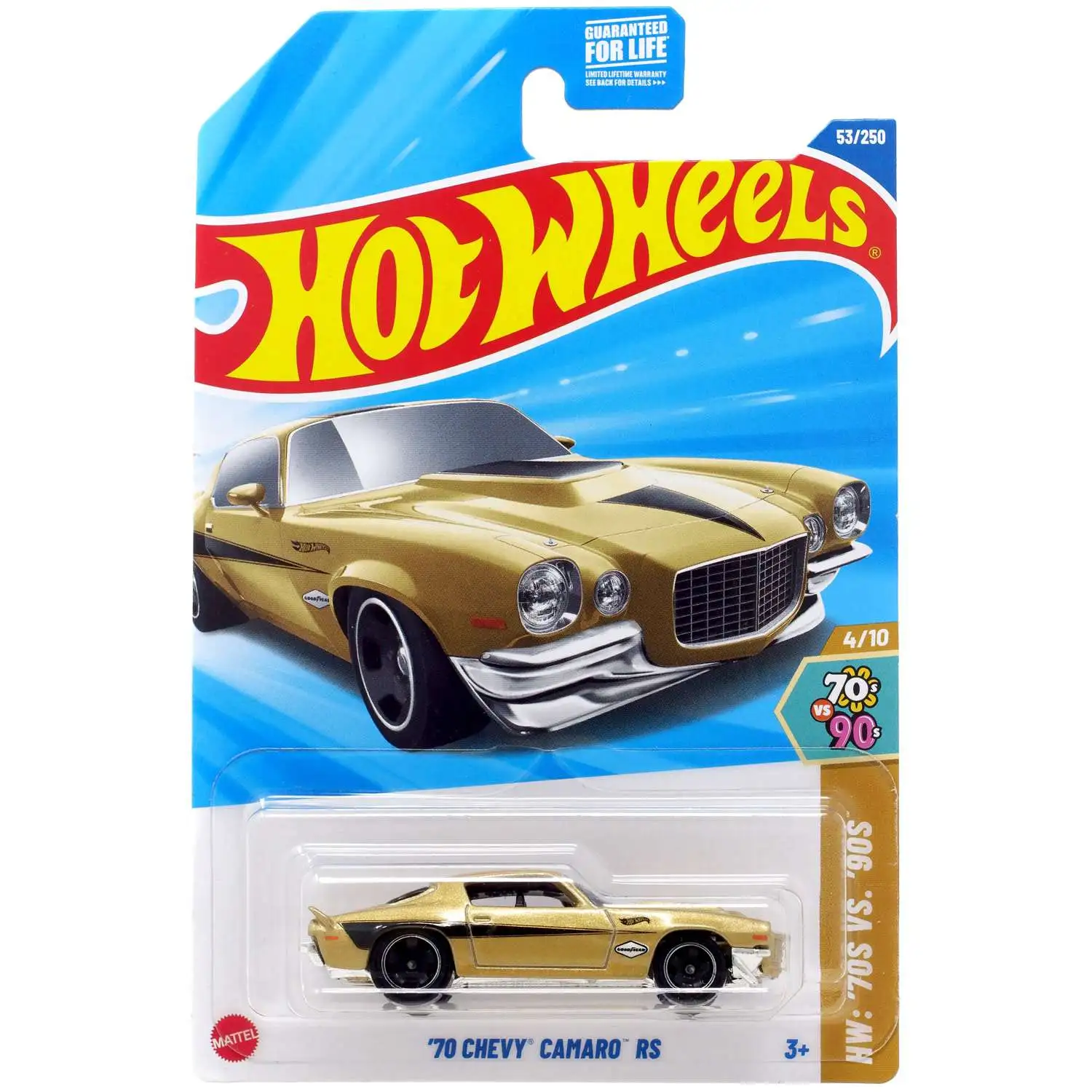 Hot Wheels HW: '70s vs. '90s '70 Chevy Camaro RS Diecast Car