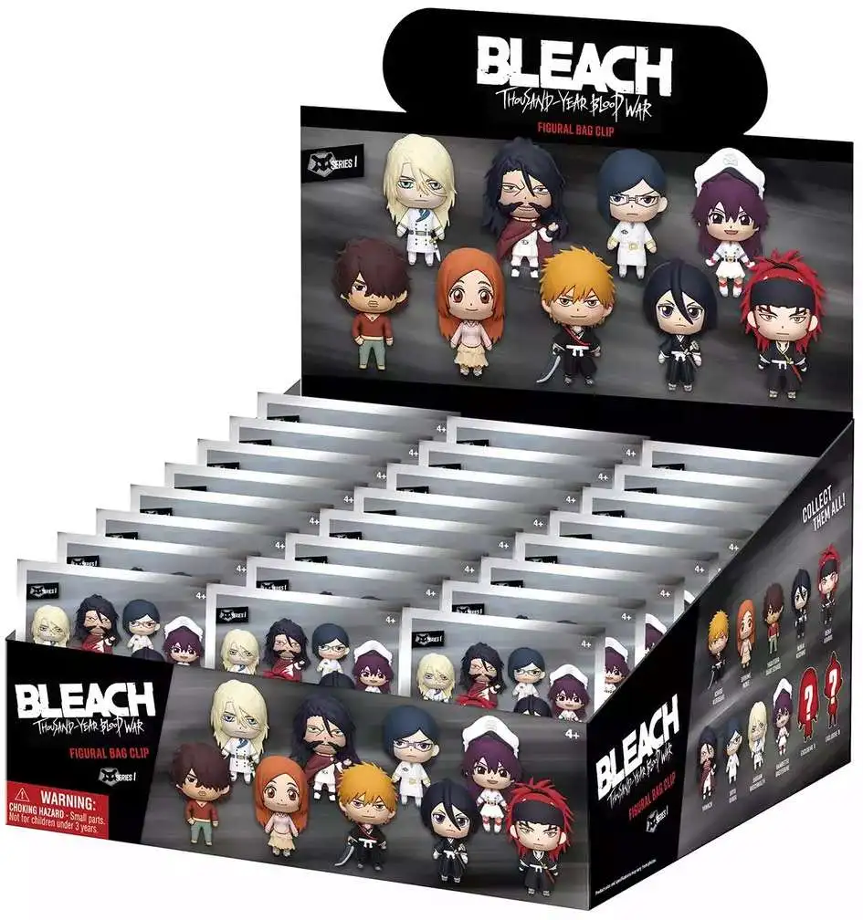 Bleach 3D Figural Bag Clip Thousand Year Blood War Mystery Box [24 Packs]