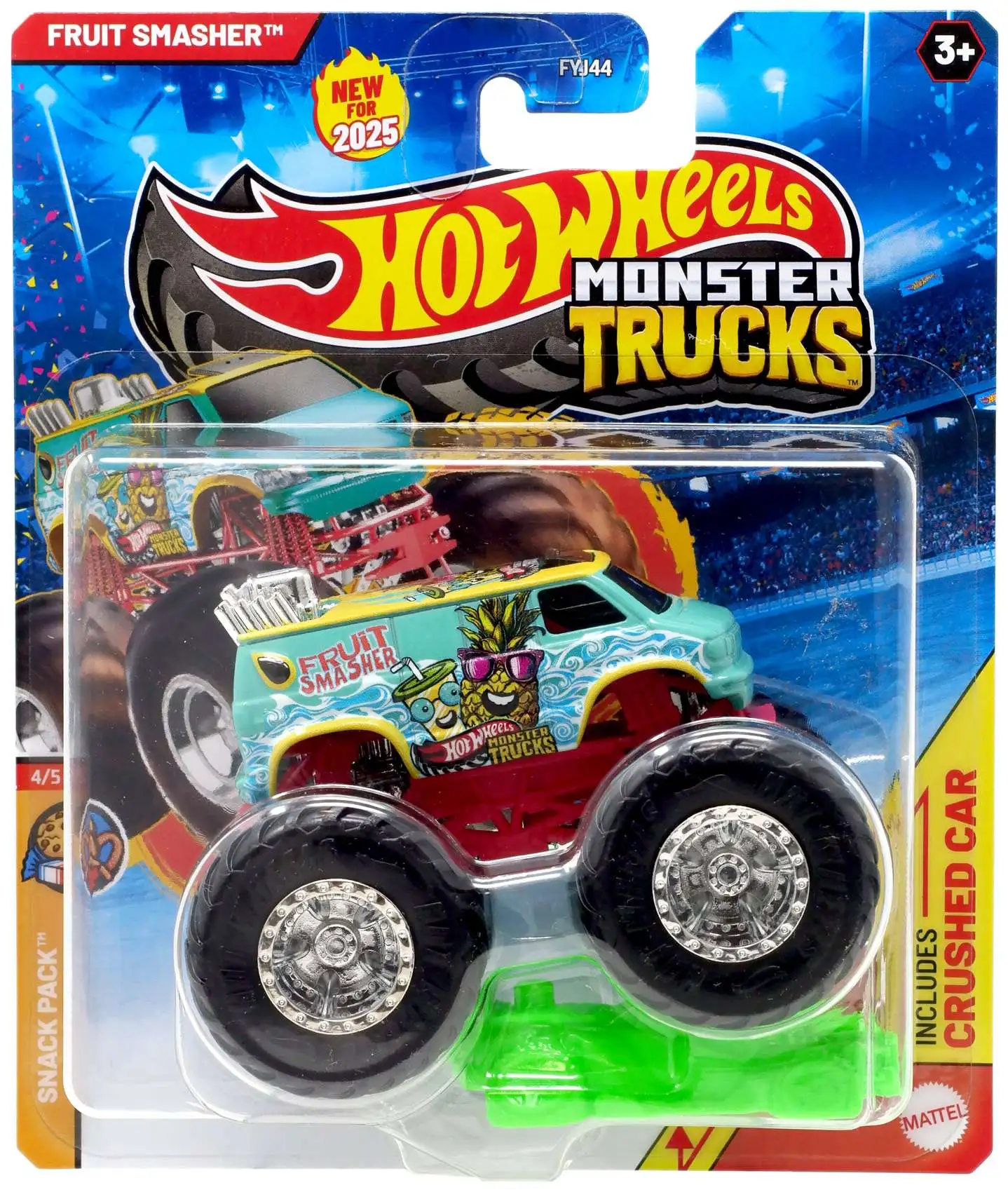ミニカー Hotwheels MONSTER TRUCKS Hot Wheels Monster Truck Transporter Assortment Mini Car Set