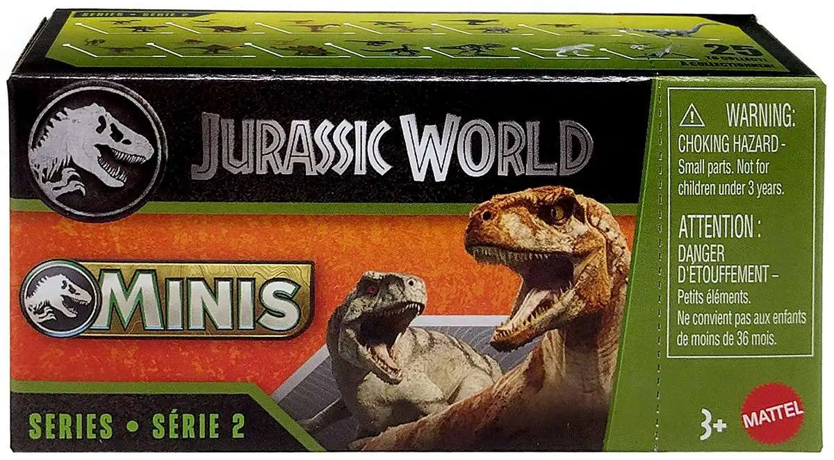 Jurassic World MINIS 2025 Series 2 Mystery Pack [1 RANDOM Extra Large Figure OR 2 Regular Sized Figures]