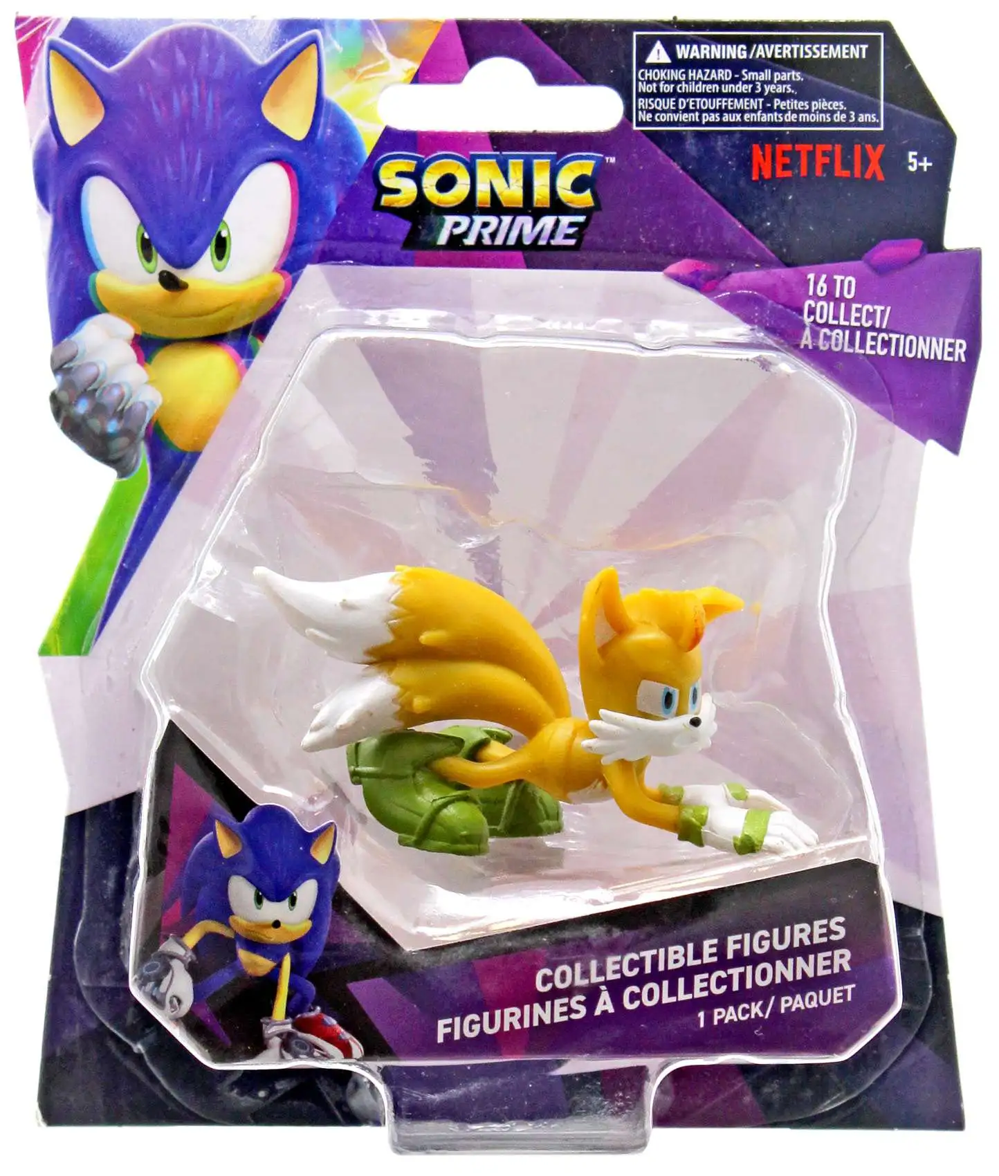 Sonic The Hedgehog Prime Single Packs Mangey Tails 2.5-Inch Mini Figure [Blister]