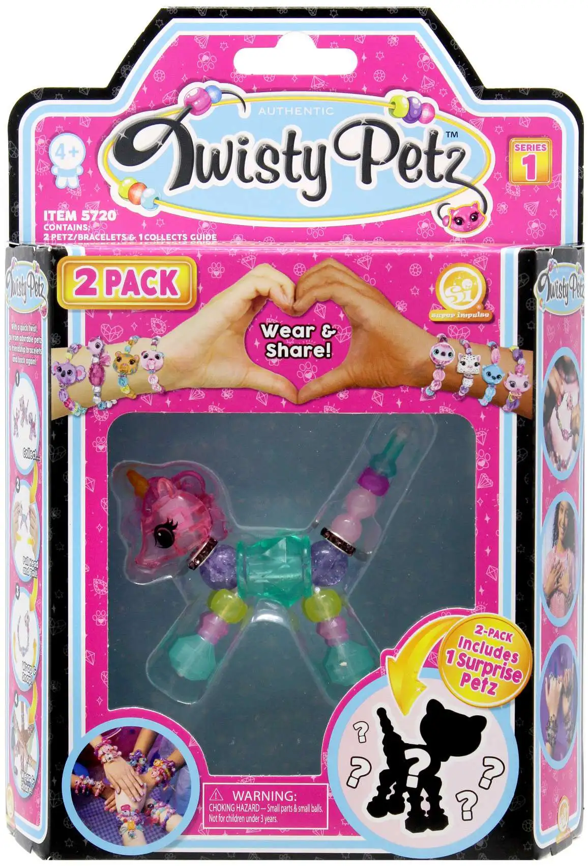 Twisty Petz Minty Mist Unicorn Bracelet 2-Pack