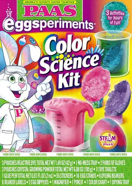 PAAS Eggsperiments Color Science Kit Egg Decorating Kit