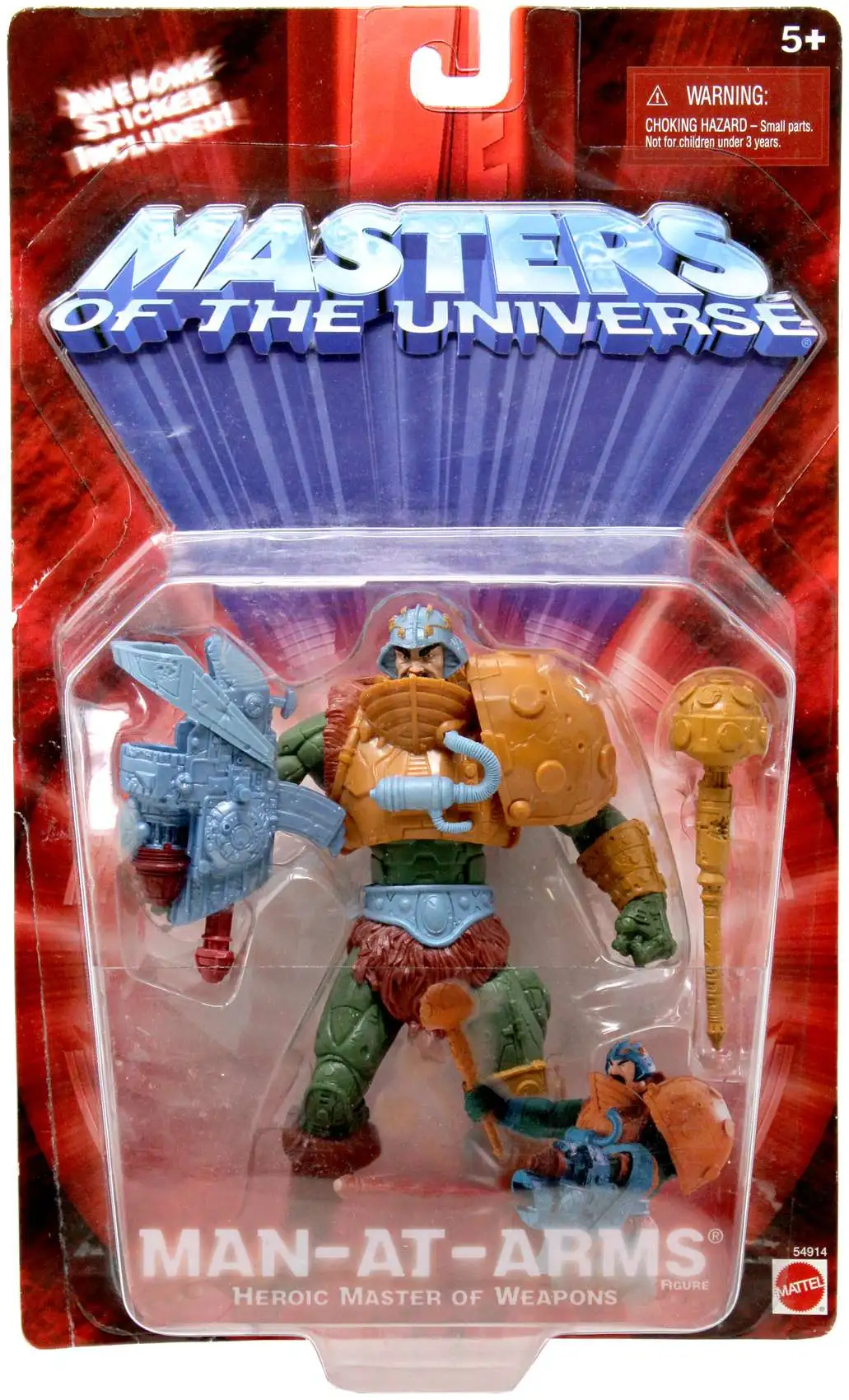 Figurine Mattel Man At Arms - Maîtres De L'Univers MOTU 200X - Neuve Sous Blister