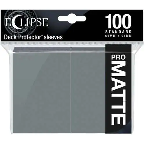 Ultra Pro Card Supplies Eclipse Pro-Matte Smoke Grey Standard Card Sleeves [100 Count, Version 2]