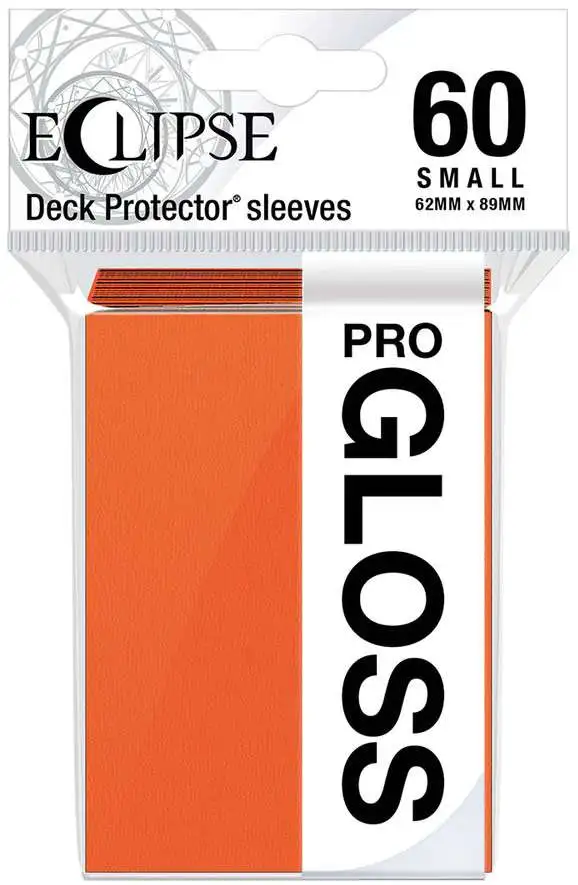 Ultra Pro Card Supplies Eclipse Pro-Gloss Pumpkin Orange Small Card Sleeves [60 Count]