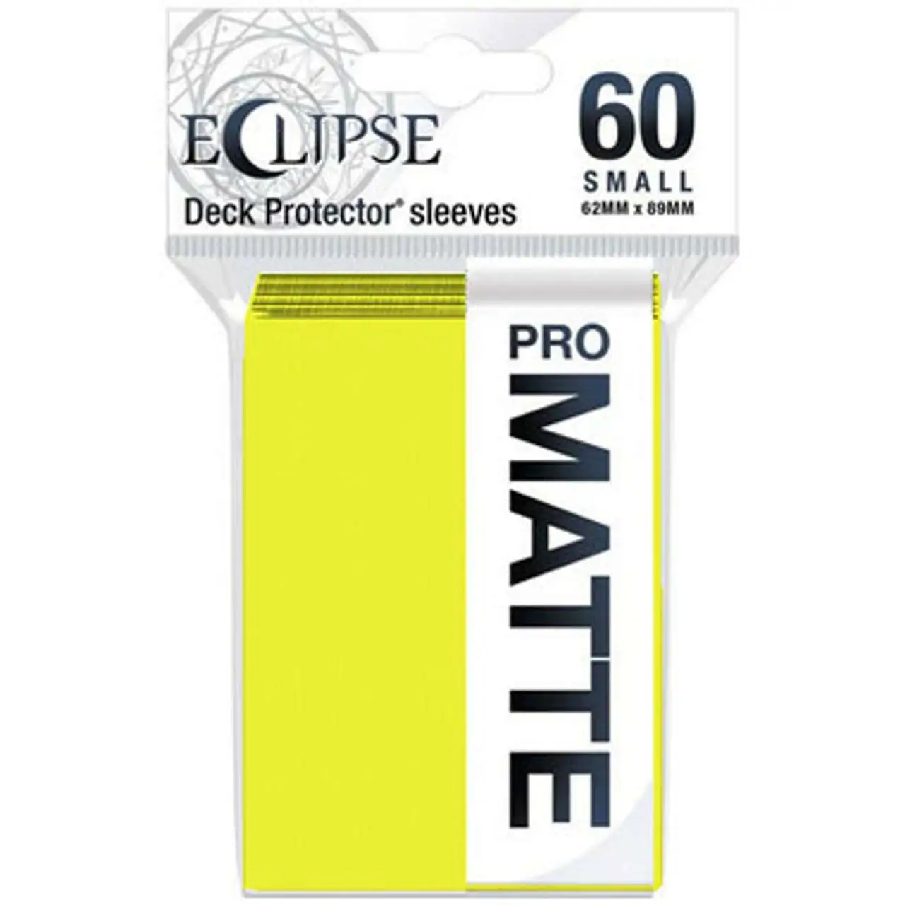 Ultra Pro Card Supplies Eclipse Pro-Matte Lemon Yellow Small Card Sleeves [60 Count]