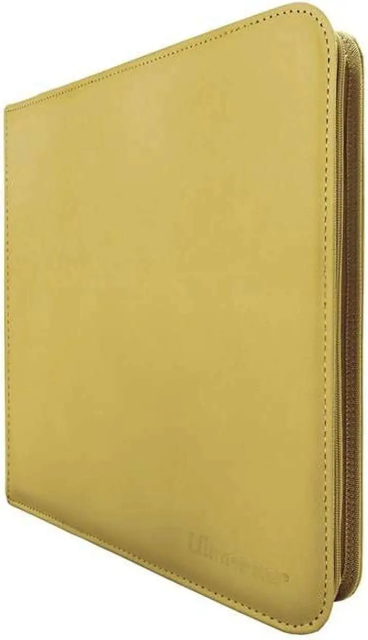 Ultra Pro Card Supplies Yellow 12-Pocket Zippered Pro Binder - ToyWiz